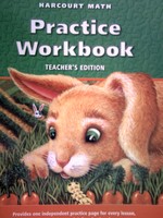 (image for) Harcourt Math 1 Practice Workbook TE (TE)(P)