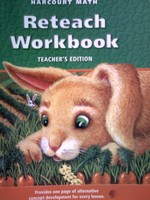 (image for) Harcourt Math 1 Reteach Workbook TE (TE)(P)