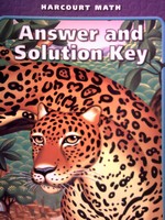 (image for) Harcourt Math 6 Answer & Solution Key (CA)(P)