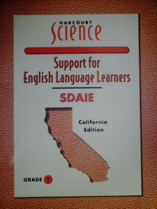 (image for) Harcourt Science 1 Support for English Language Learners (CA)(P)