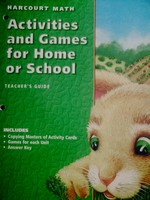 (image for) Harcourt Math 1 Activities & Games for Home or School (CA)(P)