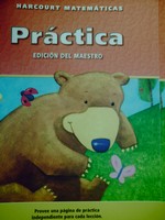 (image for) Harcourt Matematicas K Practica Edicion del maestro (TE)(P)