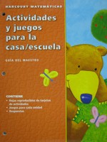 (image for) Harcourt Matematicas K Actividades y juegos para la (CA)(TE)(P)