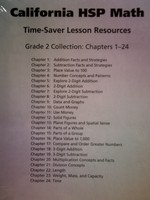 (image for) California HSP Math 2 Time-Saver Lesson Resources (CA)(Pk)