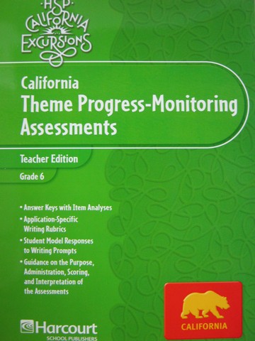 (image for) California Excursions 6 Theme Progress-Monitoring (CA)(TE)(P)