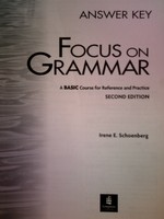 (image for) Focus on Grammar 2nd Edition Basic Answer Key (P) by Schoenberg