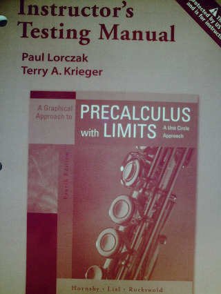 (image for) Precalculus with Limits 4th Edition Instructor's Testing (TE)(P)