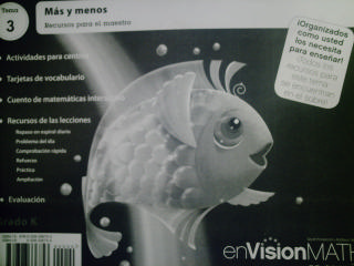 (image for) enVision Math en espanol California K Tema 3 TRM (CA)(TE)(PK)