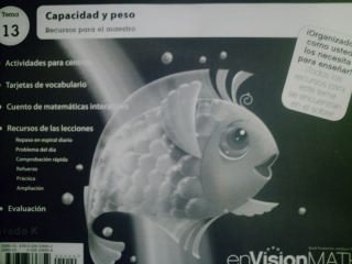 (image for) enVision Math en espanol California K Tema 13 TRM (CA)(TE)(PK)