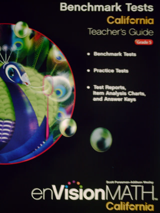 (image for) enVision Math California 5 Benchmark Tests TG (CA)(TE)(P)