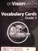 (image for) enVision Math California 3 Vocabulary Cards (CA)(Pk)
