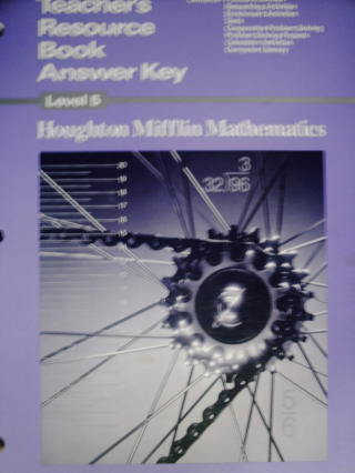 (image for) Houghton Mifflin Mathematics 5 TRB Answer Key (TE)(P)
