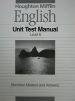 (image for) English 6 Unit Test Manual Blackline Masters & Answers (P)