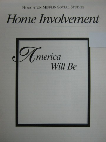(image for) America Will Be 5 Home Involvement (P)