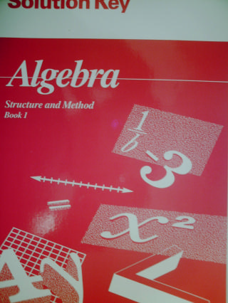 (image for) Algebra Structure & Method Book 1 Solution Key (P) by Brown