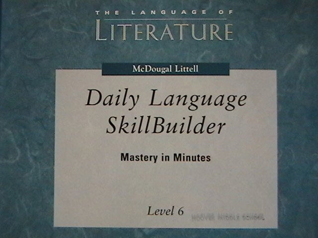 (image for) Language of Literature 6 Daily Language Skillbuilder (Spiral) - Click Image to Close