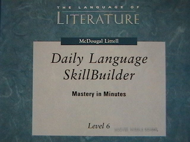 (image for) Language of Literature 6 Daily Language Skillbuilder (Spiral)