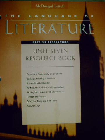 (image for) Language of Literature British Literature Unit 7 Resource (P)