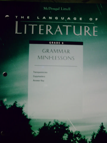 (image for) Language of Literature 6 Grammar Mini-Lessons (P)
