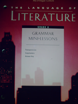 (image for) Language of Literature 8 Grammar Mini-Lessons (P)