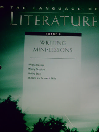 (image for) Language of Literature 6 Writing Mini-Lessons (P)