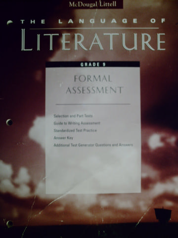 (image for) Language of Literature 9 Formal Assessment (P)