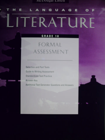 (image for) Language of Literature 10 Formal Assessment (P)