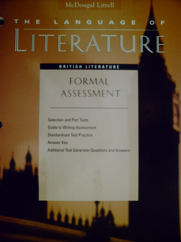 (image for) Language of Literature British Literature Formal Assessment (P)
