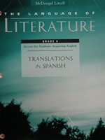 (image for) Language of Literature 6 Translations in Spanish (P)