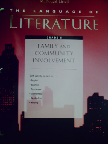 (image for) Language of Literature 8 Family & Community Involvement (P)