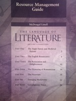(image for) Language of Literature British Literature Resource Management (P