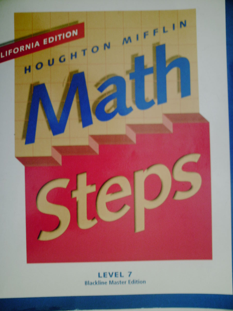 (image for) Math Steps 7 Blackline Master (CA)(P)