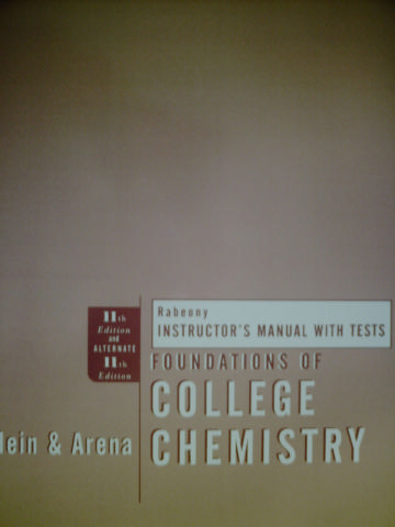 (image for) Foundations of College Chemistry 11e IM with Tests (TE)(P)