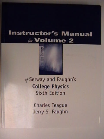 (image for) College Physics 6th Edition IM Volume 2 (TE)(P)