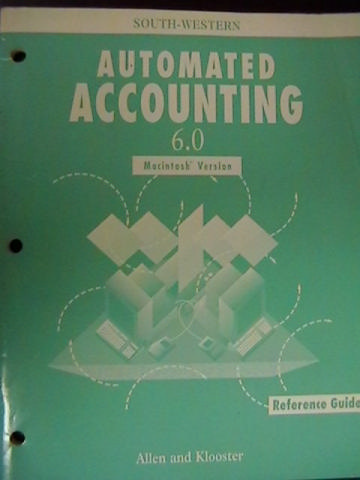 (image for) Automated Accounting 6.0 Macintosh Reference Guide (P)