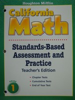 (image for) California Math 1 Standards-Based Assessment (CA)(TE)(P)