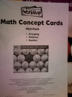 (image for) Scholastic Early Childhood Workshop Math Concept Cards (Pk)