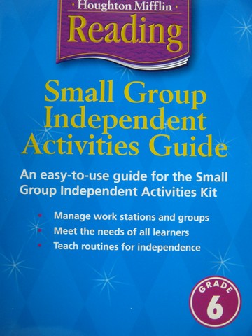(image for) Reading 6 Small Group Independent Activities Guide (P)