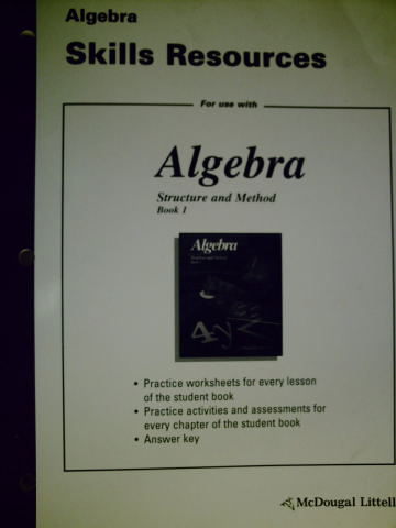 (image for) Algebra Structure & Method Book 1 Skills Resources (P)