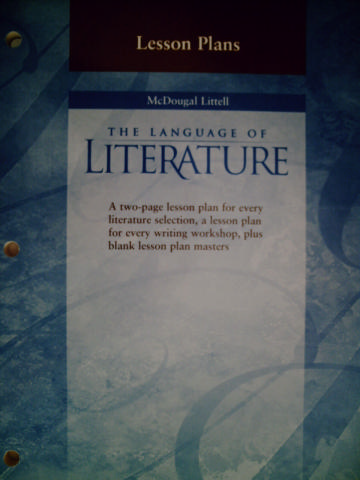(image for) Language of Literature 10 Lesson Plans (P)
