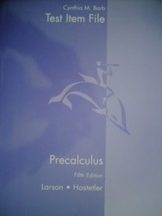 (image for) Precalculus 5th Edition Test Item File (P) by Cynthia M. Barb