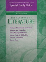 (image for) Language of Literature 8 EL Spanish Study Guide (P)