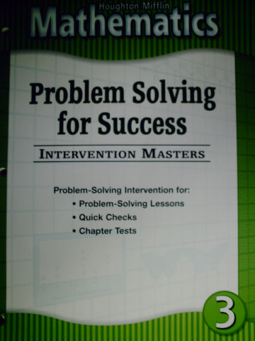 (image for) HM Mathematics 3 Problem Solving for Success (P)