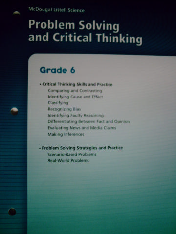 (image for) ML Science 6 Problem Solving & Critical Thinking (P)