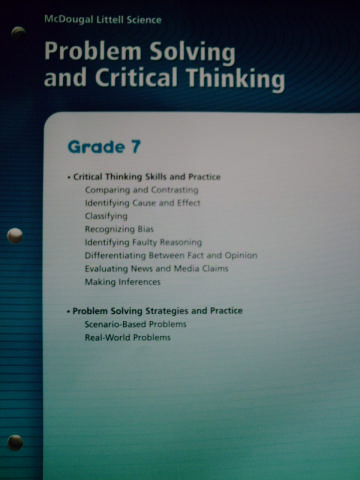 (image for) ML Science 7 Problem Solving & Critical Thinking (P)