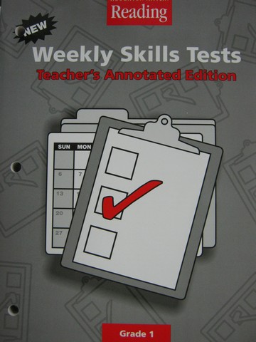 (image for) Reading 1 Weekly Skills Tests TAE (TE)(P) by Cooper, Pikulski,
