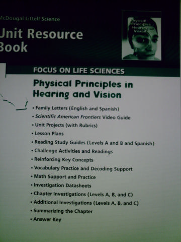 (image for) Physical Principles in Hearing & Vision Unit Resource (CA)(P)