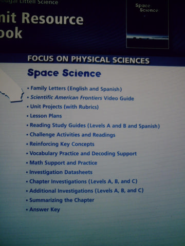 (image for) Focus on Physical Sciences Space Science Unit Resource (CA)(P)