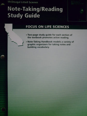 (image for) Focus on Life Sciences Note-Taking/Reading Study Guide (CA)(P)