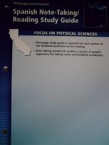 (image for) Focus on Physical Sciences Spanish Note-Taking/Reading (CA)(P)